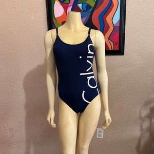Woman’s Navy blue CALVIN KLEIN Swimsuit SMALL